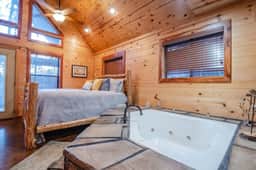 Heaven’s Edge Cabin | Pondside Broken Bow Cabin with Hot Tub, Fire Pit & Pets - Image 4