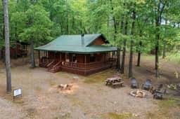 Lost In The West Cabin | Hochatown Cabin with Fishing Pond, Hot Tub & Pets - Image 2