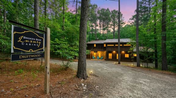 Driftwood Cabin | Broken Bow Cabin with Hot Tub, Fire Pit, Loft & Pet-Friendly Stays - Image 2
